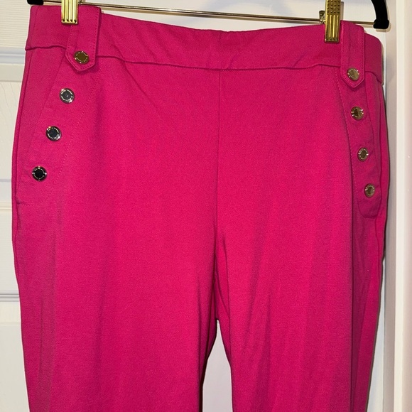 White House Black Market Pink Ankle Cropped Pants - Picture 2 of 6